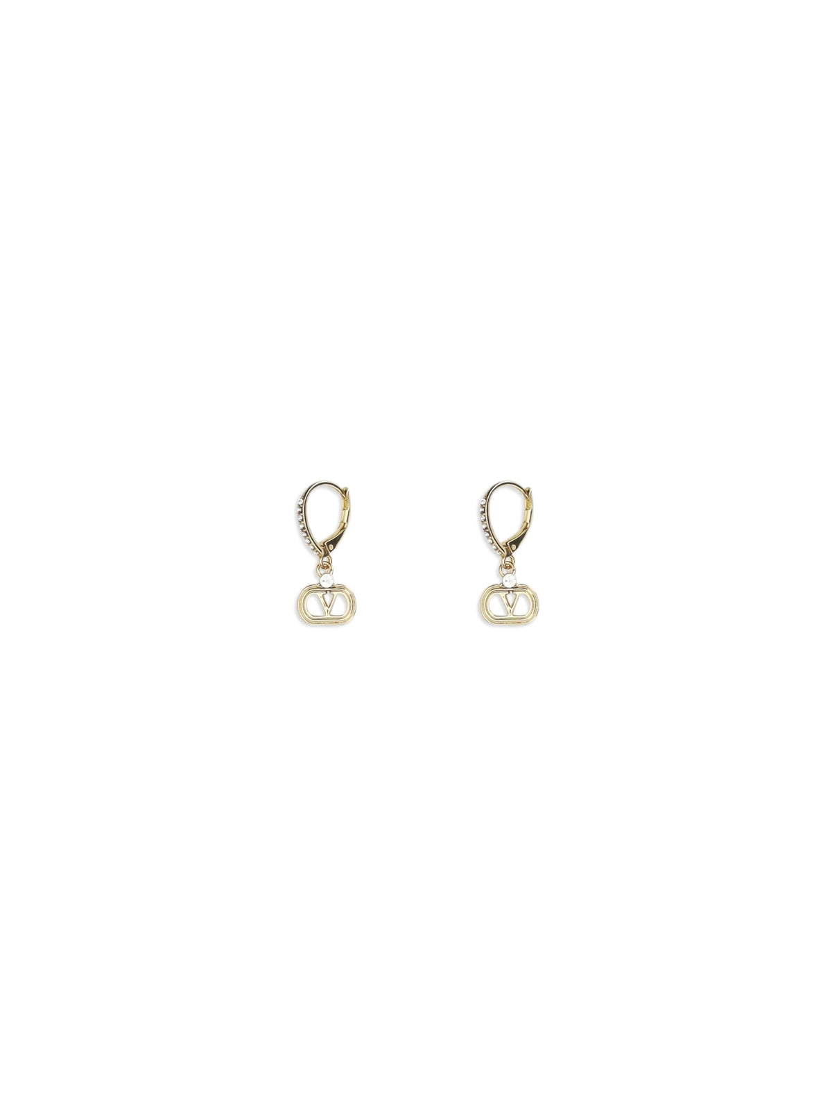 Valentino Garavani Women Ovalette Earrings In Metal And Swarovski® Crystals