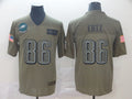 Men's Philadelphia Eagles Zach Ertz #86 Brown Game jersey