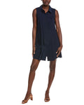 Gracia Front Button Sleeveless Mini Dress