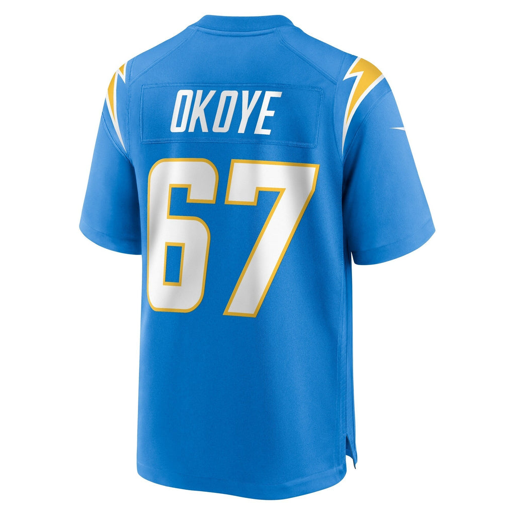 CJ Okoye Los Angeles Chargers Nike Team Game Jersey -  Powder Blue