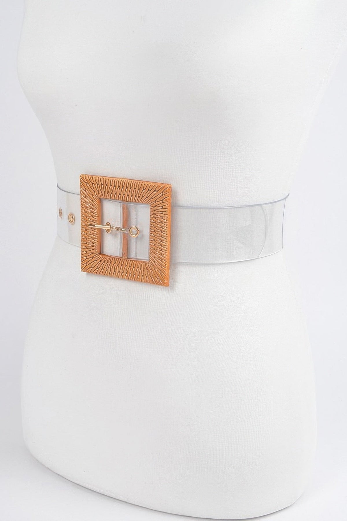 Faux Bamboo Buckle Belt