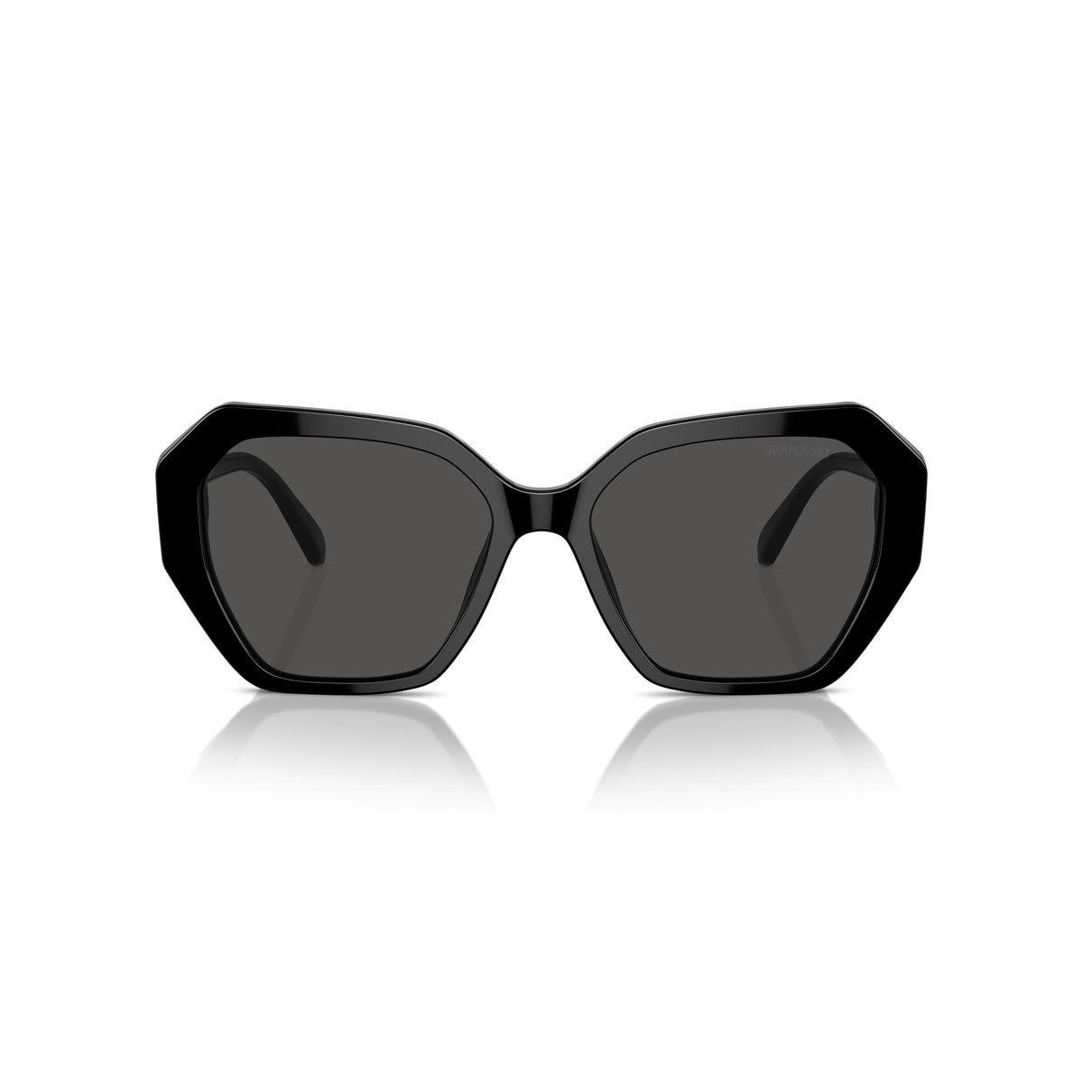 0Sk6017 Oversized Geometric Sunglasses with Crystal Accents