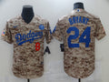 Men's Los Angeles Dodgers Kobe Bryant #8-24 Camouflage Replica Baseball jersey