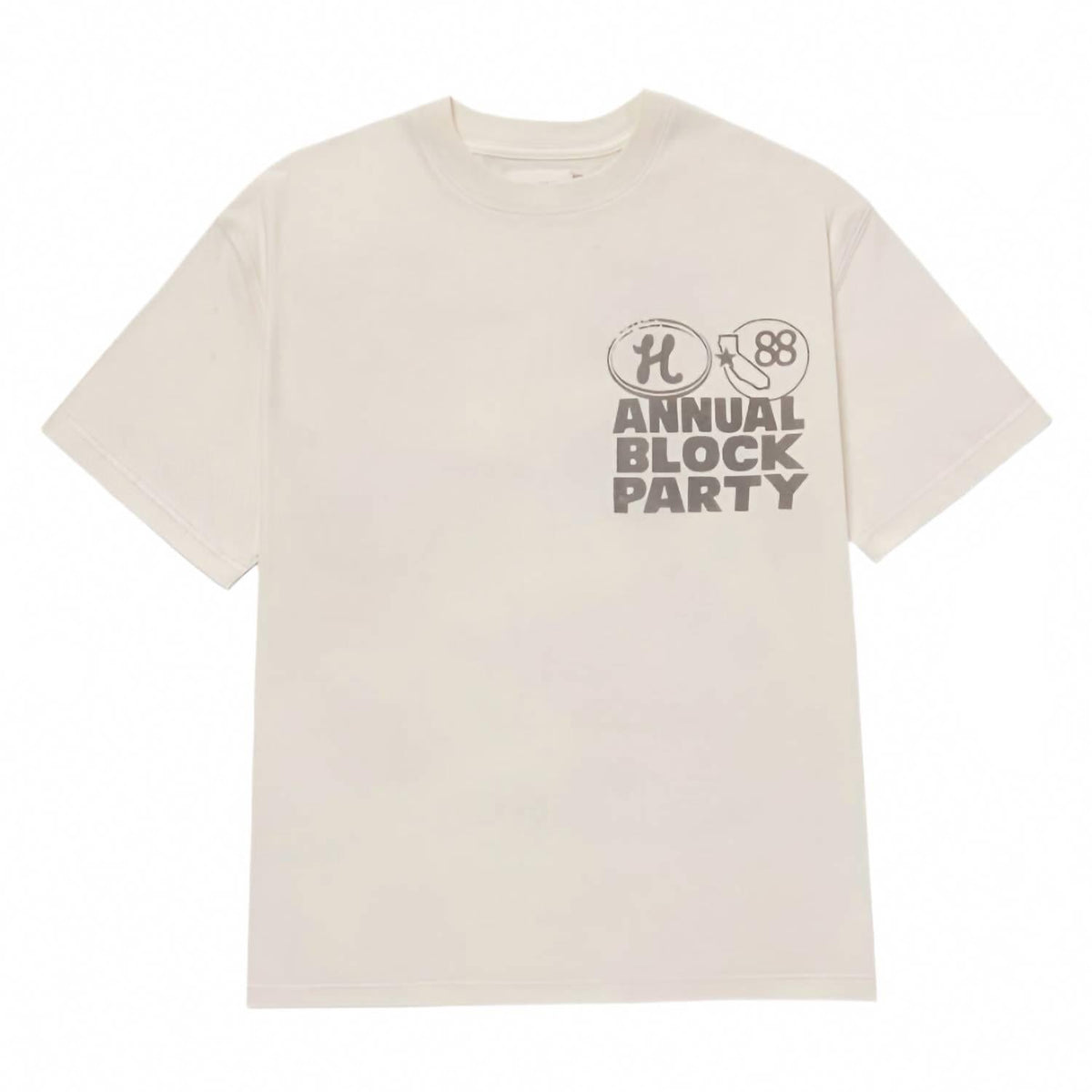 Men's Annual Block Party Tee In Bone