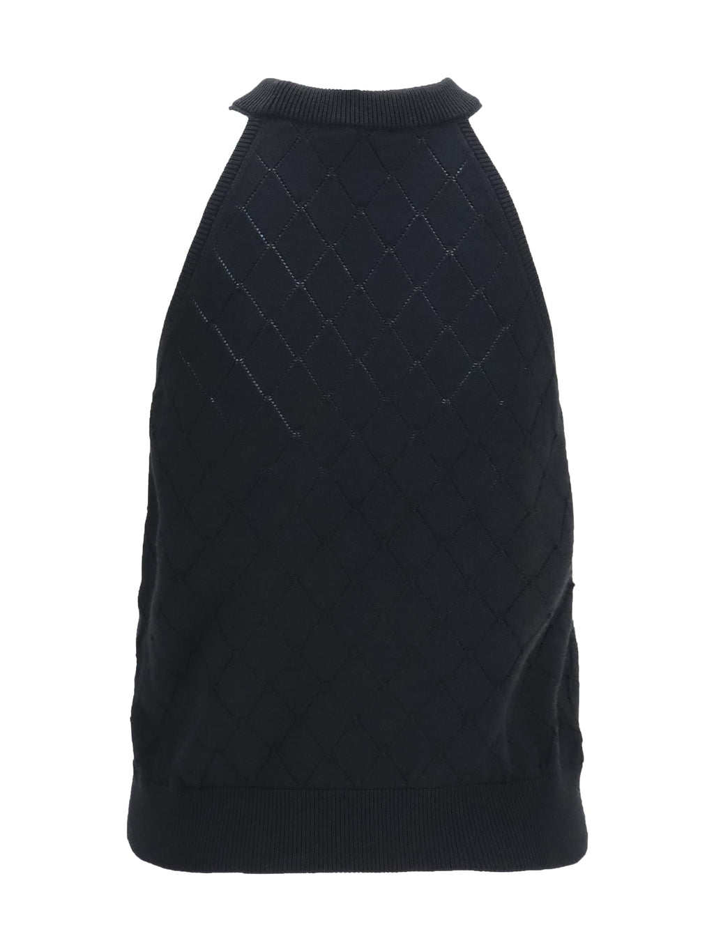 Balmain Women Sleeveless Wool Crewneck Top