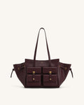 Linda Tote Bag - Deep Burgundy