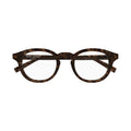 Round Tortoiseshell Frame Eyeglasses With Keyhole Bridge