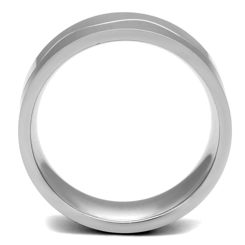 High polished (no plating) Stainless Steel Ring with No Stone
