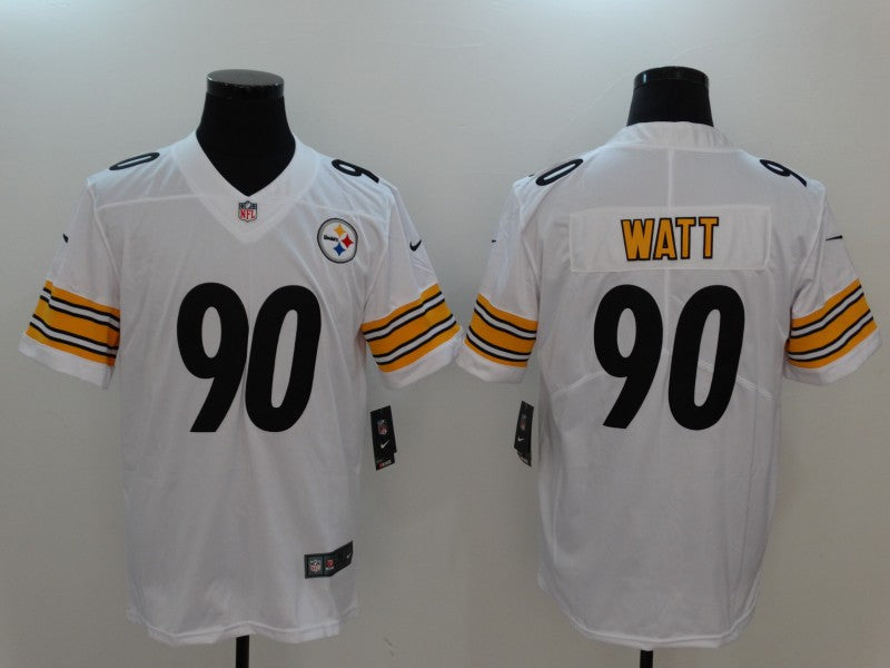 Men's Pittsburgh Steelers T.J. Watt #90 White Game jersey