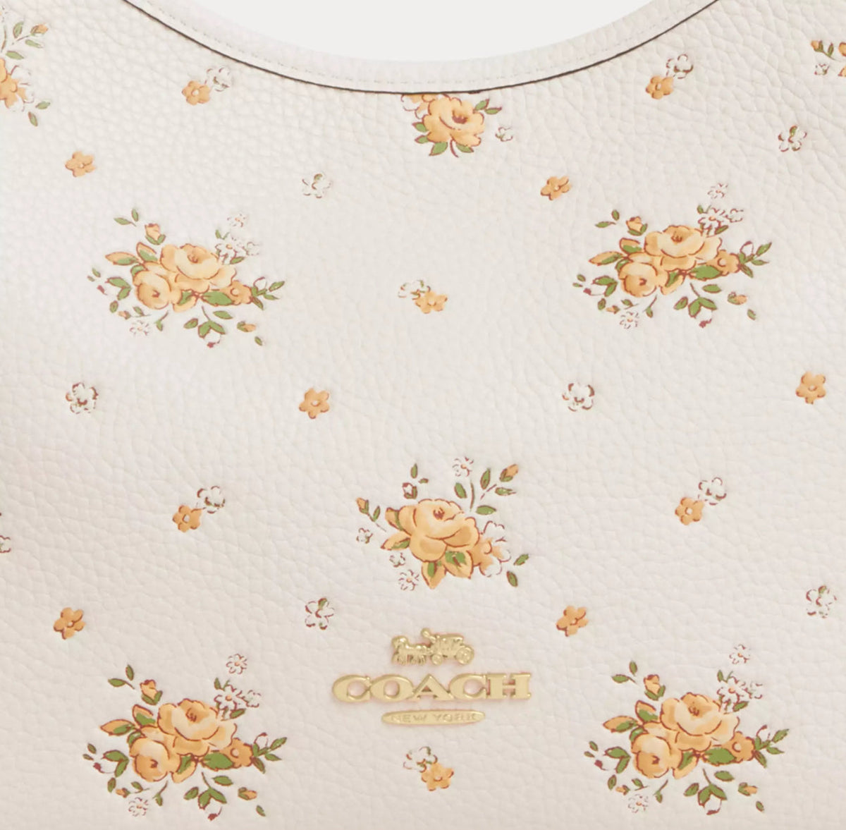 NWT Coach Leather Laurel Shoulder Bag With Floral Print