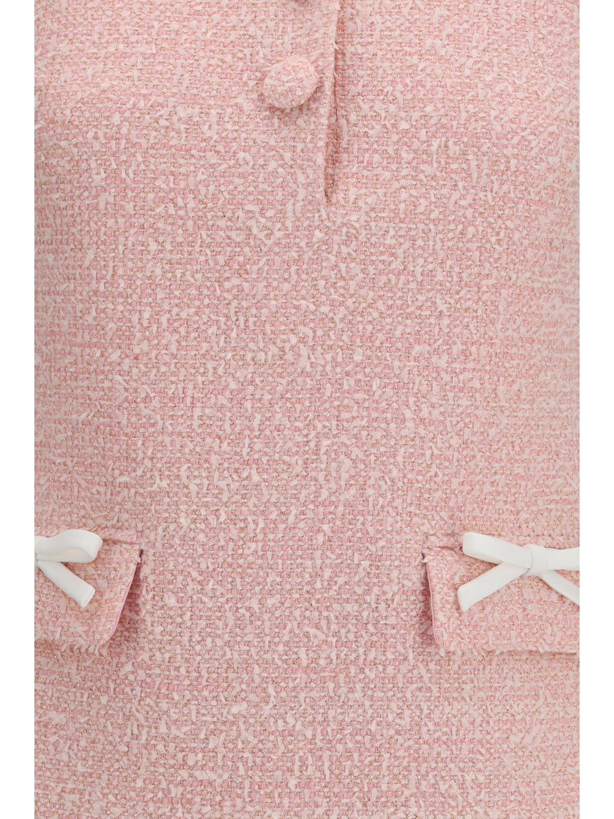 Self-Portrait Women Bouclé Mini Dress With Lace Collar