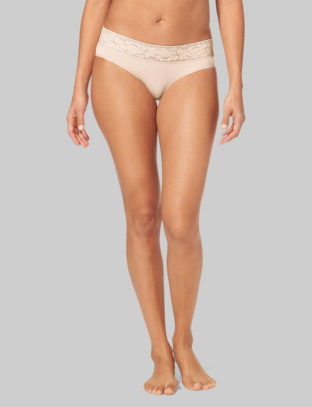 Women's Second Skin Brief, Lace Waist
