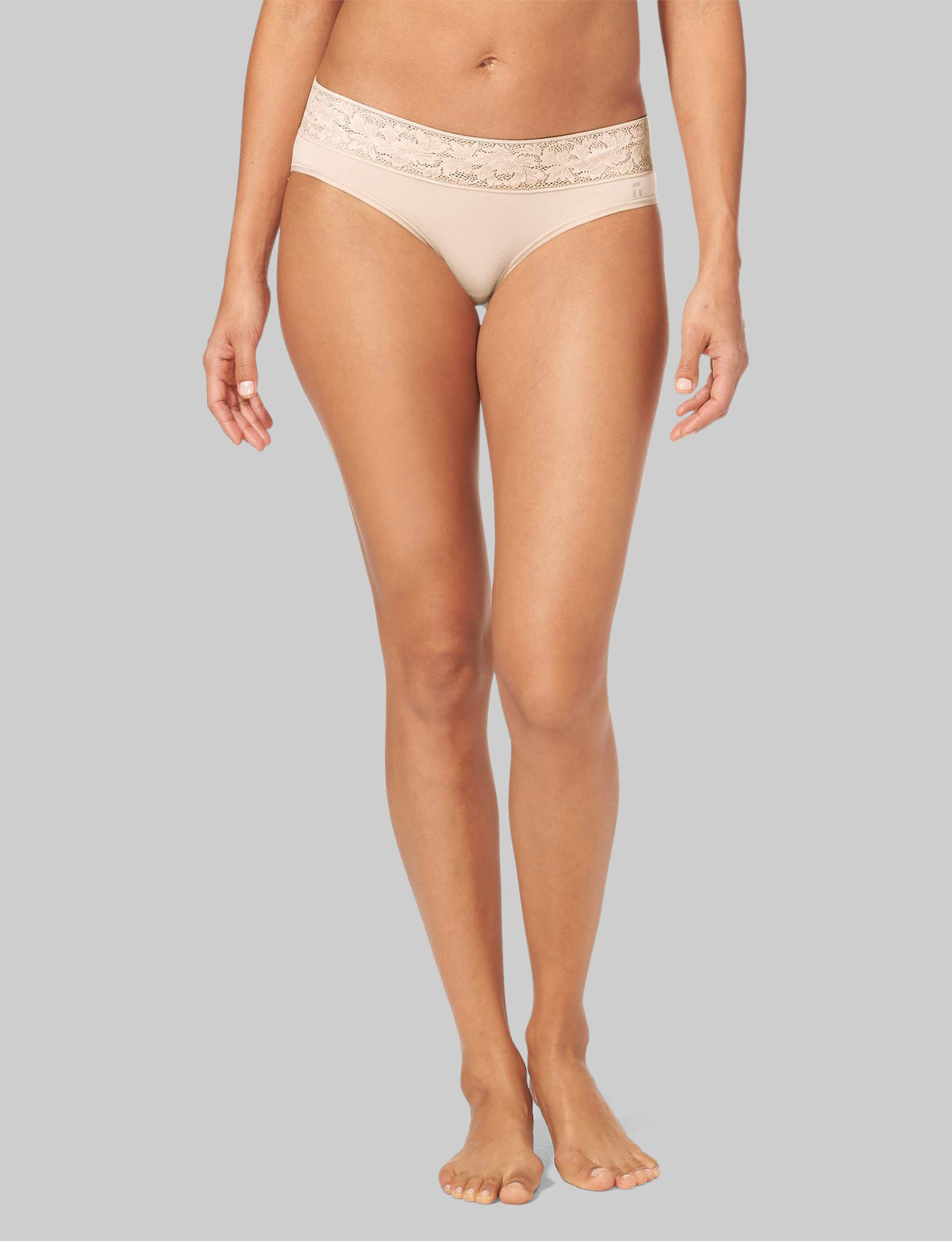 Women's Second Skin Brief, Lace Waist