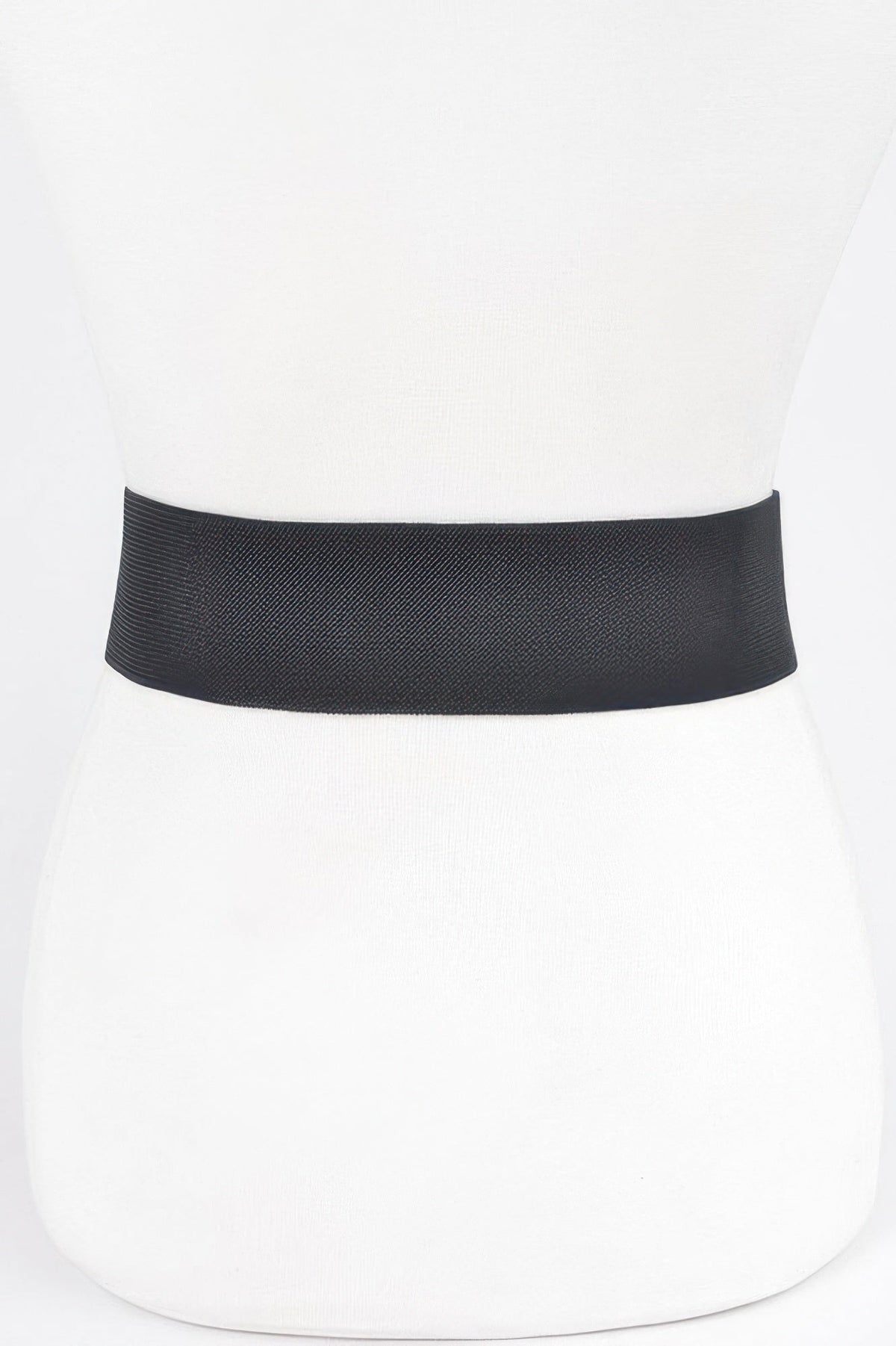 Rhinestone Buckle Plus Size Elastic Belt