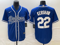 Men's Los Angeles Dodgers Clayton Kershaw #22 Royal Player jersey Joint Edition