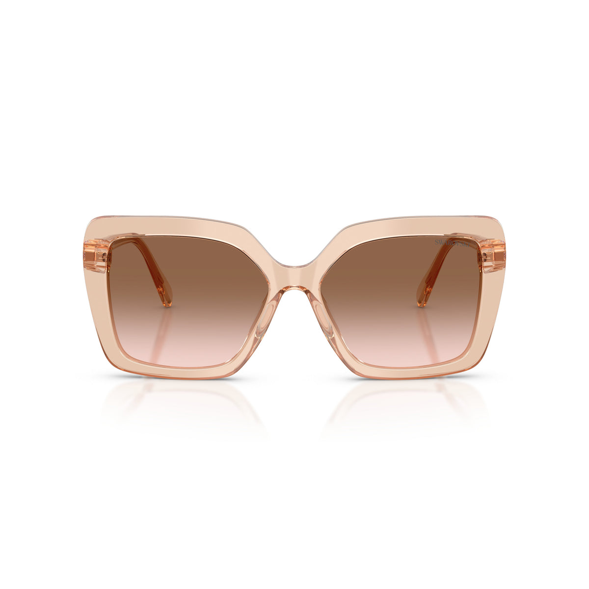 0Sk6049 Bold Oversized Square Sunglasses with Crystal Embellishments