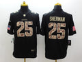 Men's Seattle Seahawks Richard Sherman #25 Black Game Player jersey