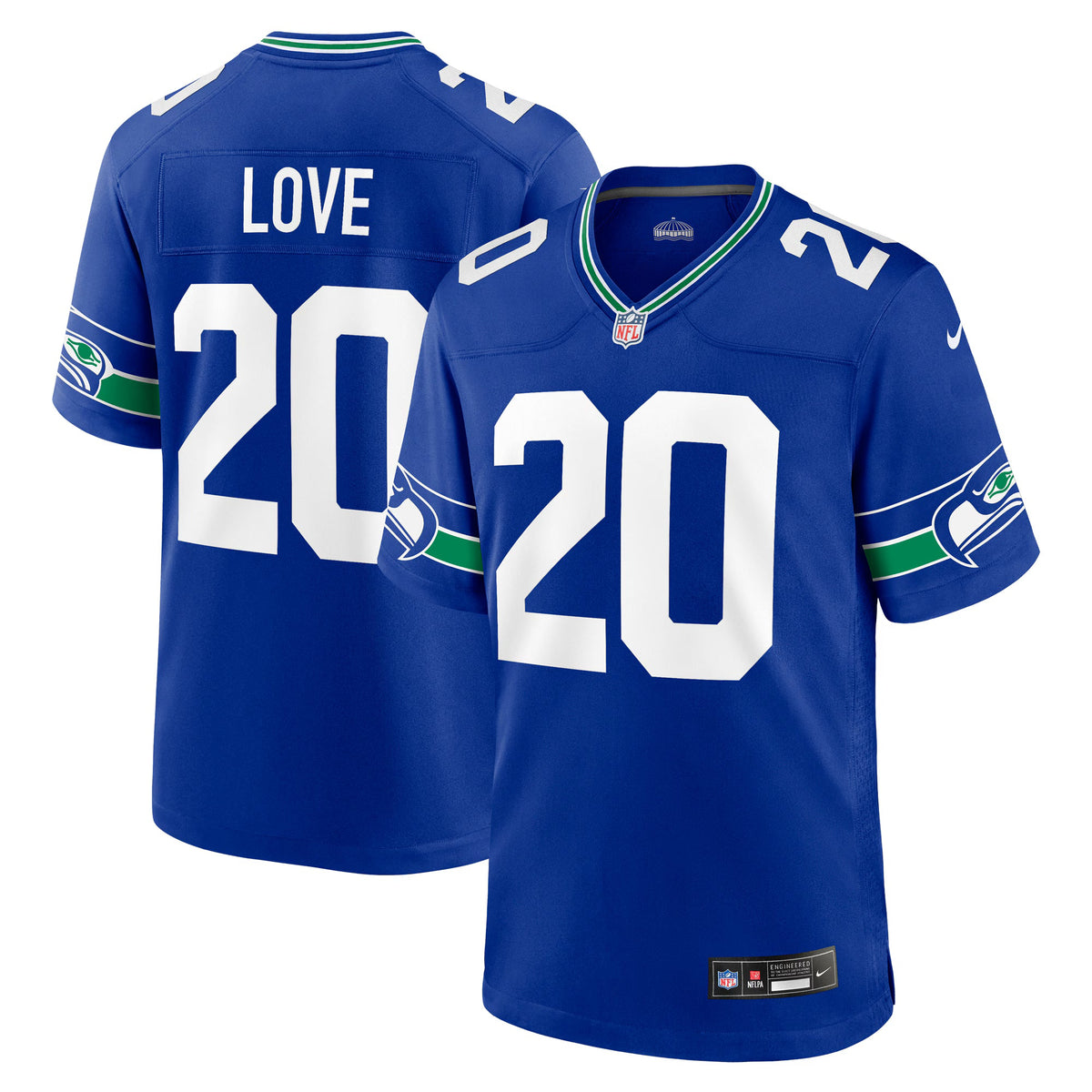 Seattle Seahawks Julian Love Royal Alternate Game Jersey