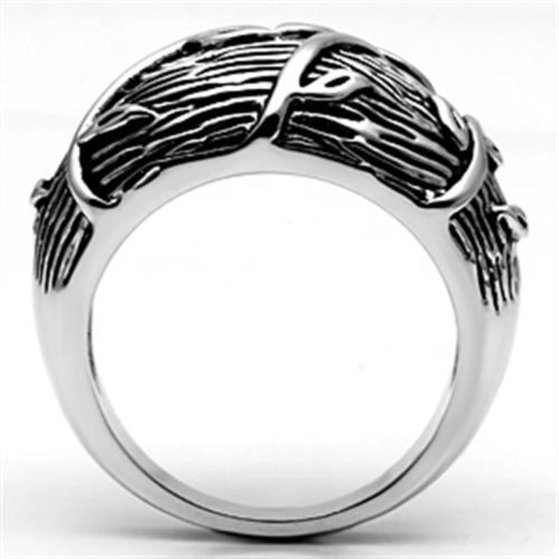 Rhodium Brass Ring with No Stone
