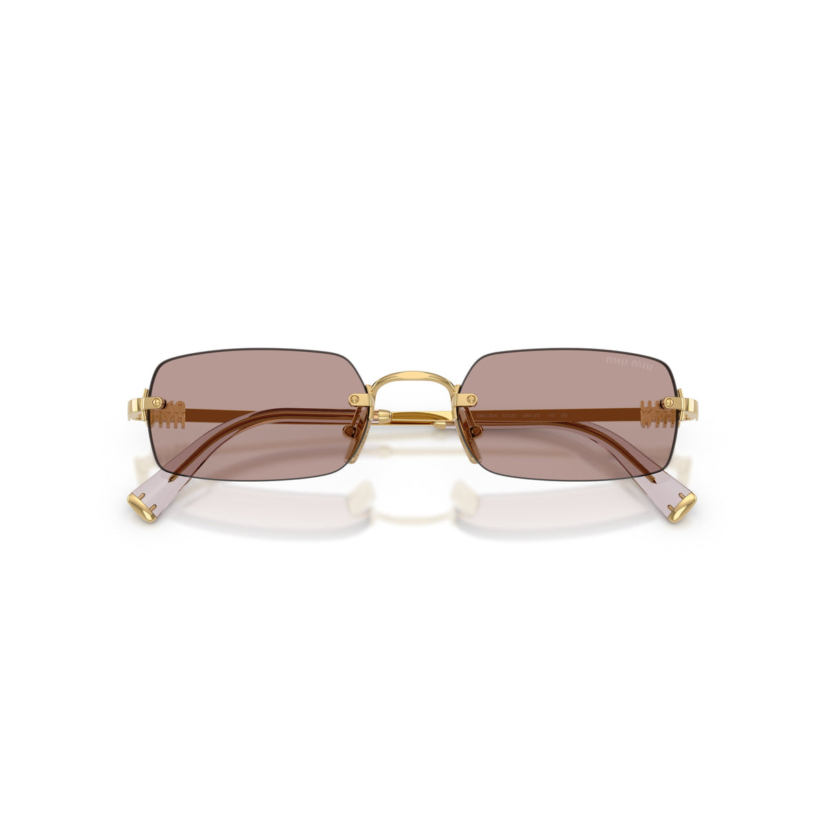 0mu B50s Rimless Rectangular Sunglasses