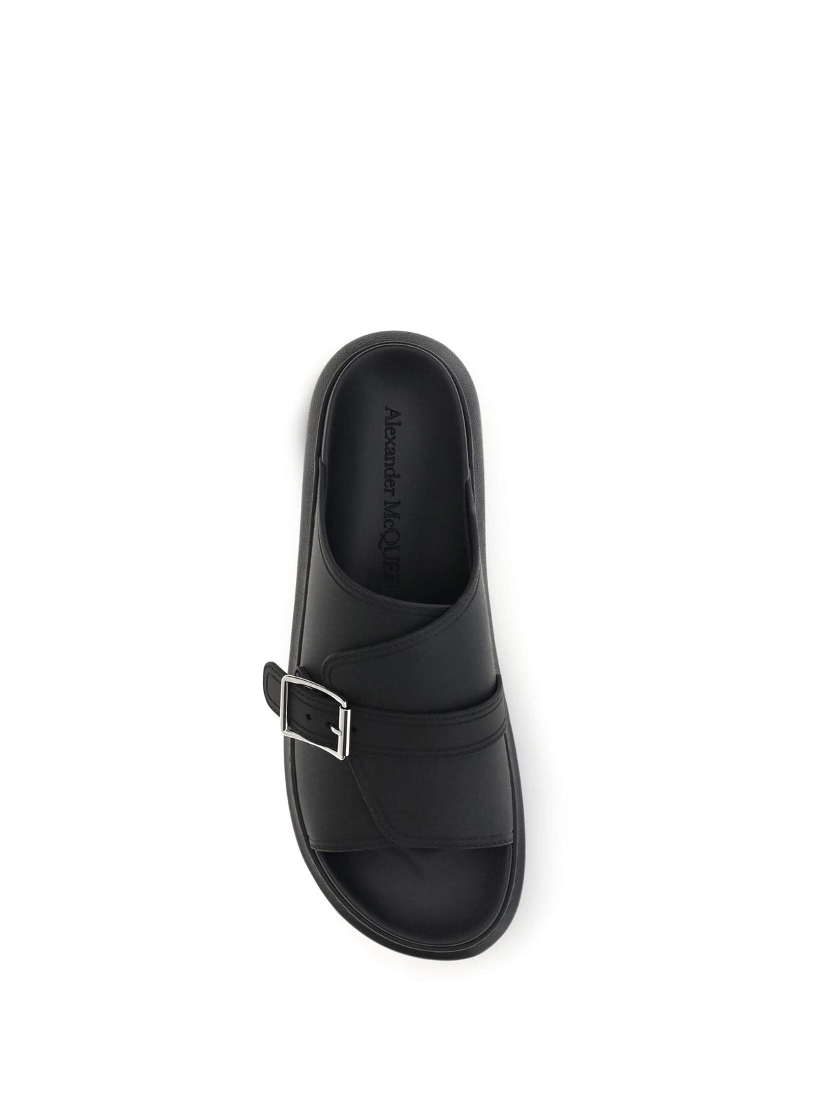 Alexander Mcqueen Men Buckle Slide Sandals