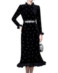 Linda Charm Printed Midi Dress