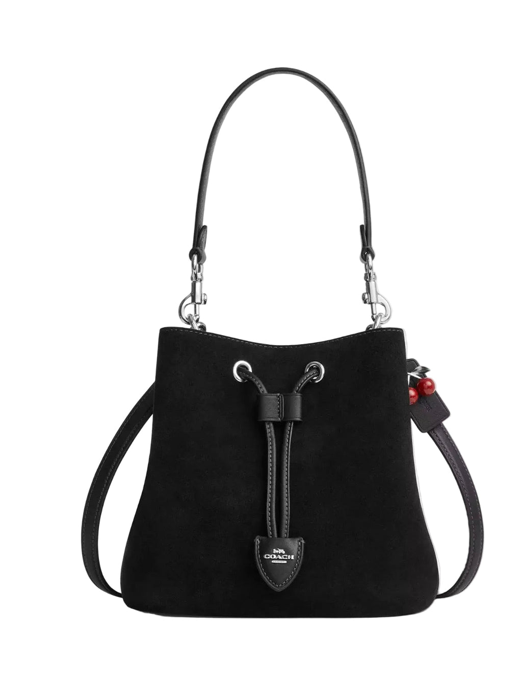 NWT Coach Rowan Bucket Bag With Cherry Charm