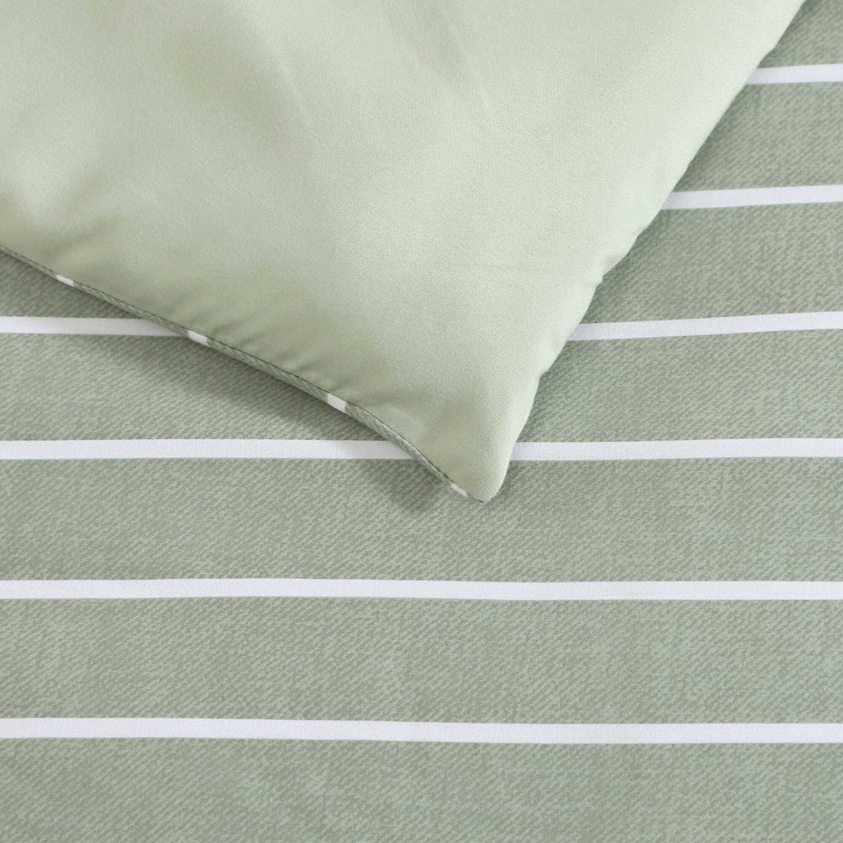 Nautica Park Stripe Green Full/Queen Comforter Set