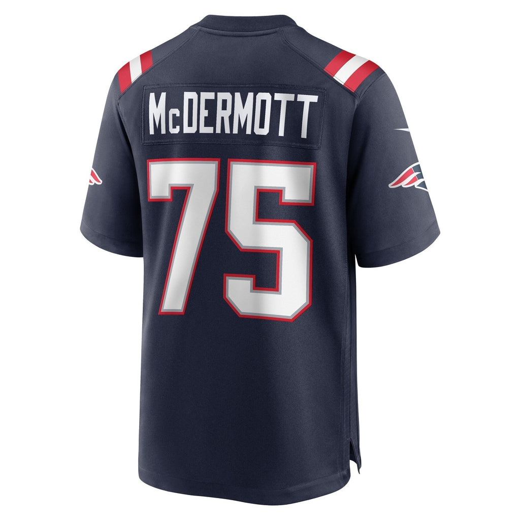 Conor McDermott New England Patriots Nike Home Game   Jersey - Navy