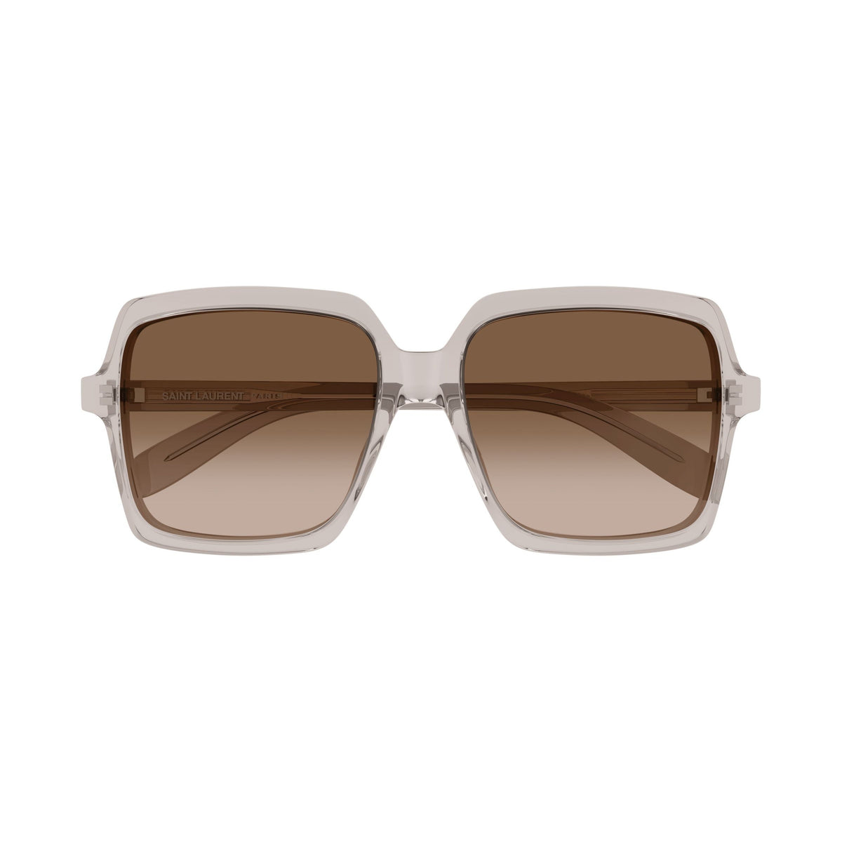 Oversized Square Sunglasses In Translucent Recycled Acetate
