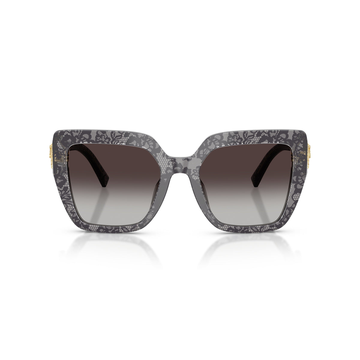 Oversized Square Frame Sunglasses With Gradient Lenses
