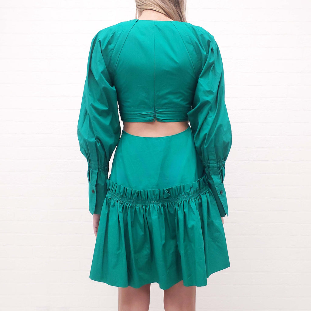 A.L.C GREEN W ALEXA DRESS -  SIZE 2