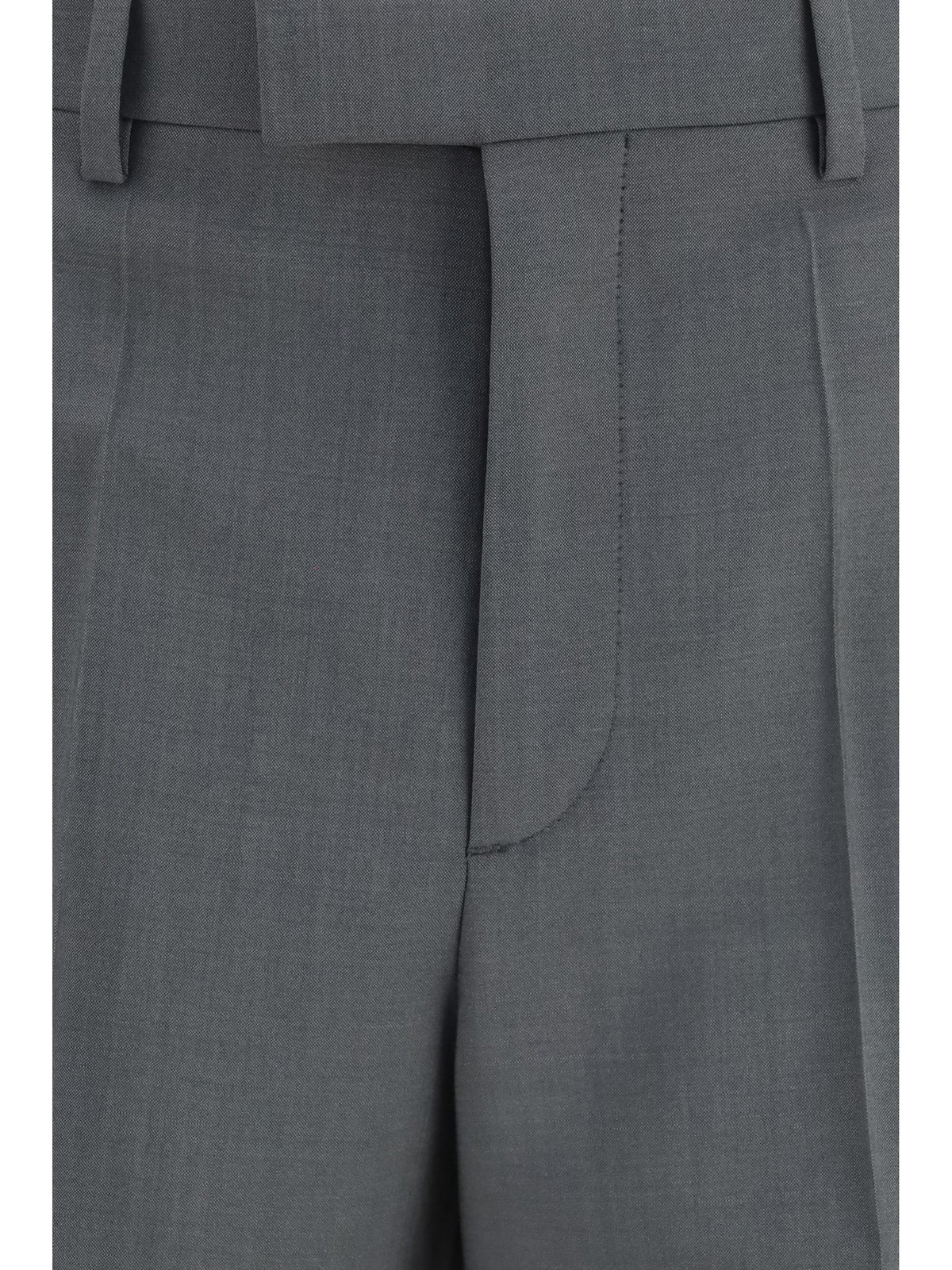 Valentino Men Wool And Mohair Tailored Pants