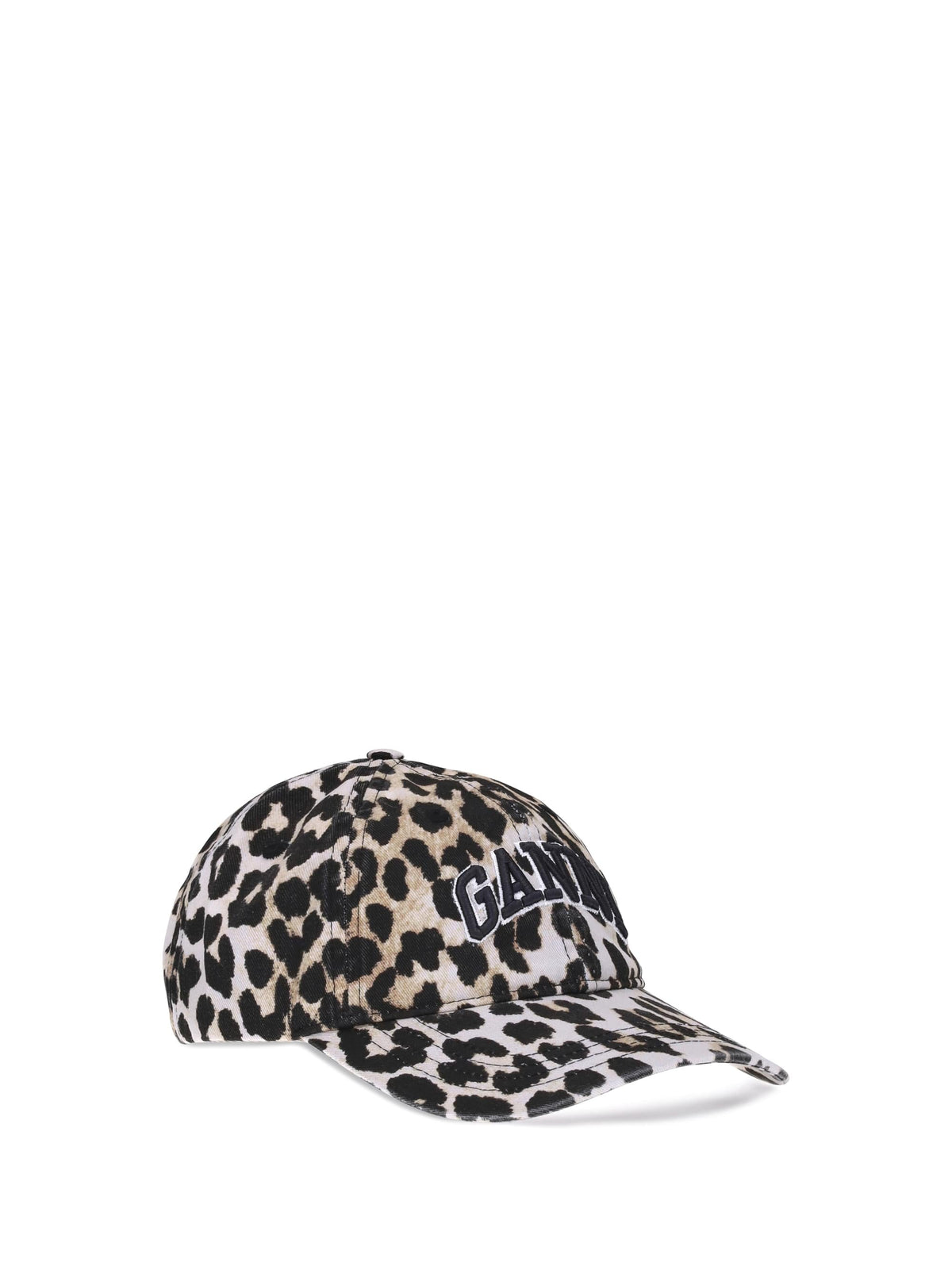 Ganni Women Leopard Baseball Hat