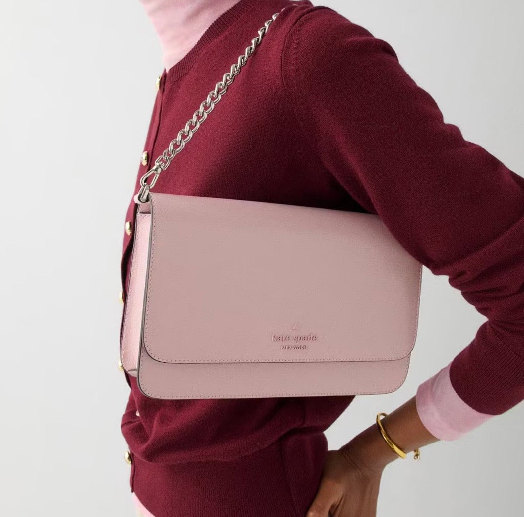 NWT Kate Spade Madison Willow Medium Convertible Crossbody Bag In Pink
