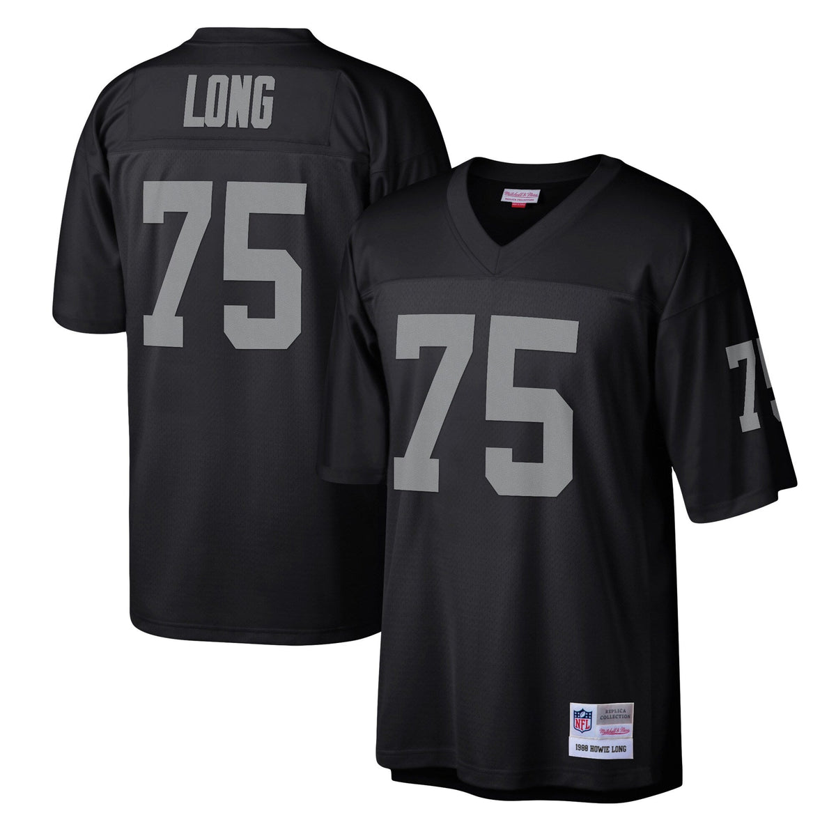 Las Vegas Raiders Howie Long Mitchell & Ness Black Legacy Replica Jersey