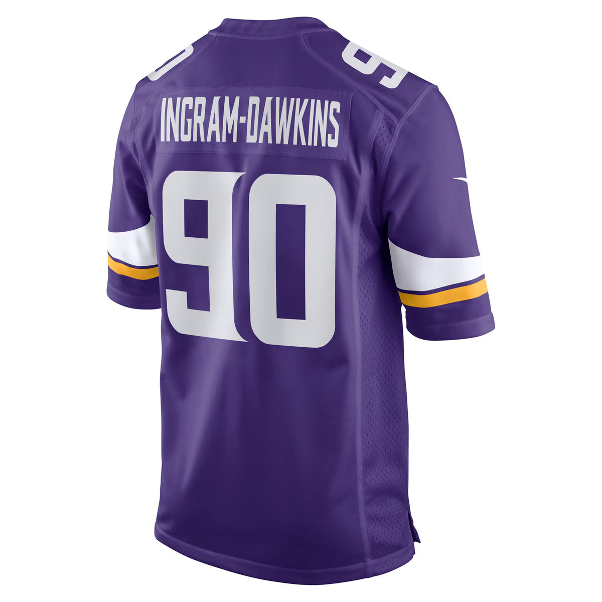 Minnesota Vikings Tyrion Ingram-Dawkins Purple Team Game Jersey