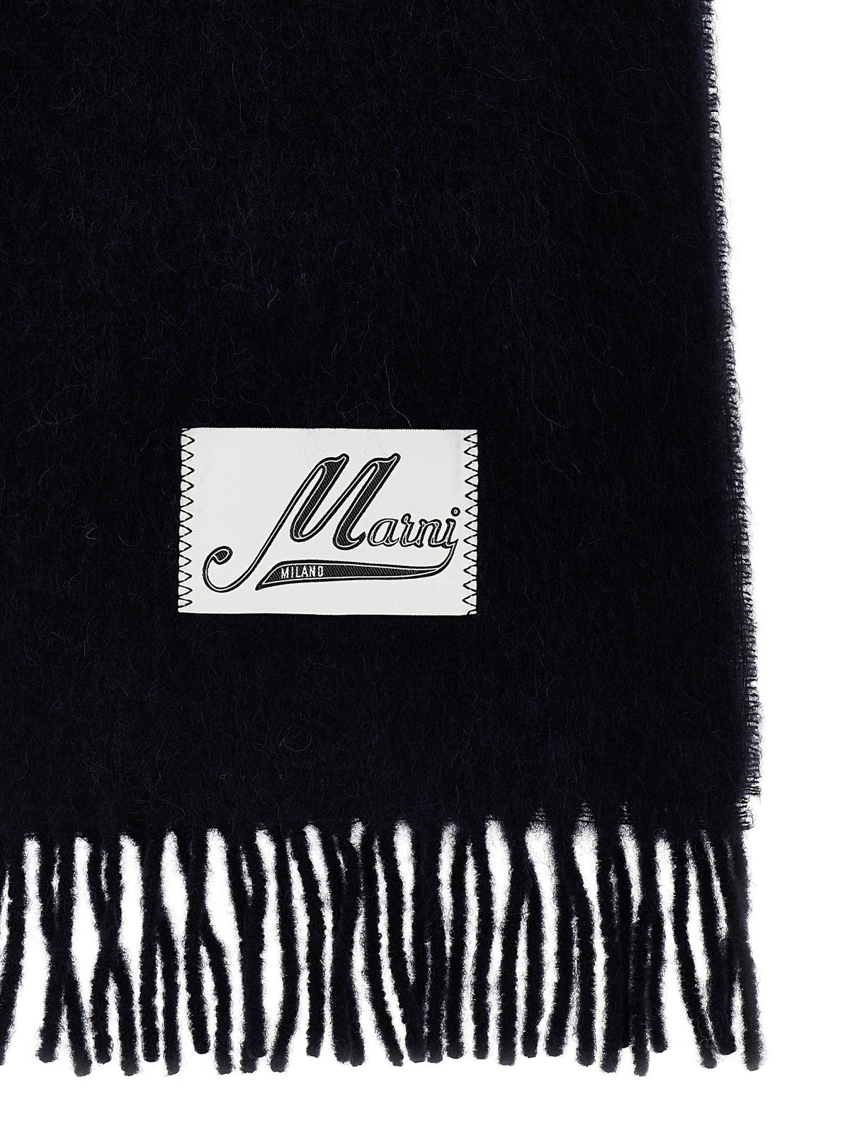 Marni Men Logo Patch Scarf