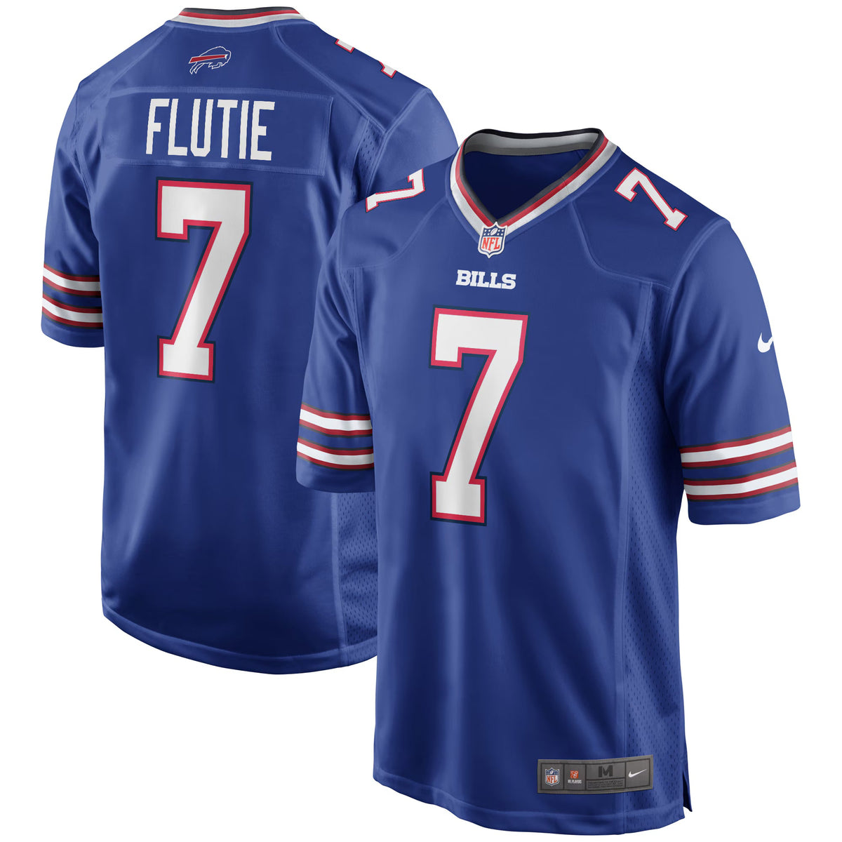 Buffalo Bills Doug Flutie Royal Game Retired Player Jersey