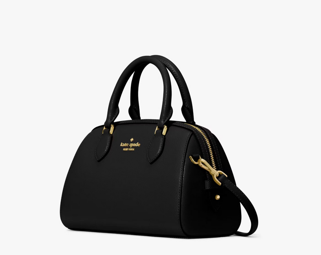 NWT Kate Spade Leather Madison Small Dolly Duffle Crossbody Bag In Black