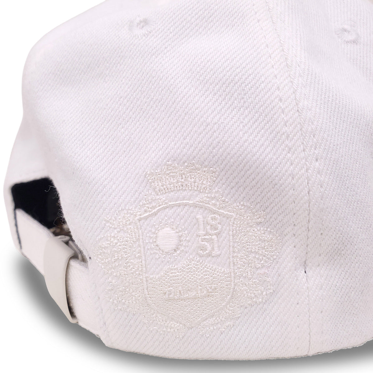 BALLY CREAM AND BLACK ST. MORITZ HAT SIZE- 56