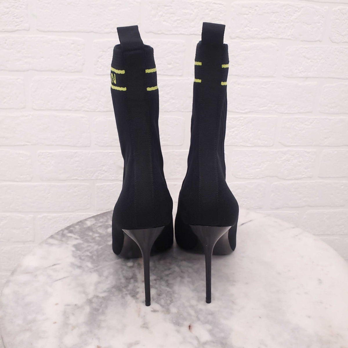 BALMAIN LOGO SOCK BOOTIES - SIZE 41