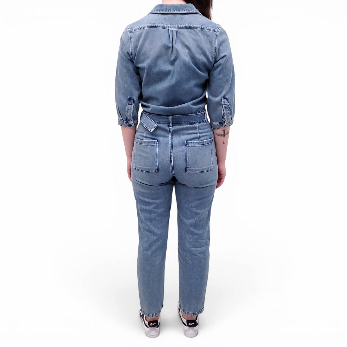 BA&SH DENIM JUMPSUIT - SIZE 0