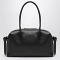 Yuzefi Brioche Duffle Bag In Black Pebble-Grained Leather Women