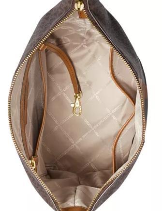 Michael Michael Kors Brooke Medium Leather Zip Bucket Messenger