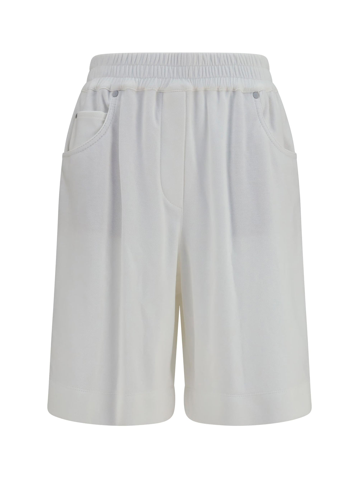 Brunello Cucinelli Women Cotton Piqué Shorts