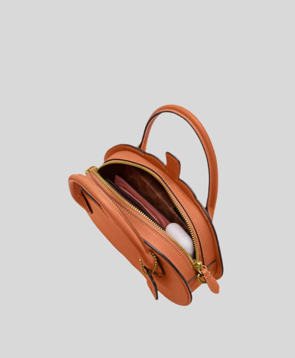 NWT Coach Pumpkin Bag In Leather
