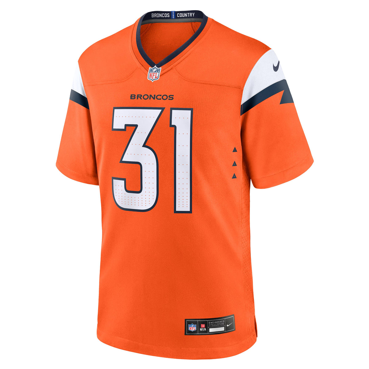 Denver Broncos Kris Abrams-Draine Orange Team Game Jersey