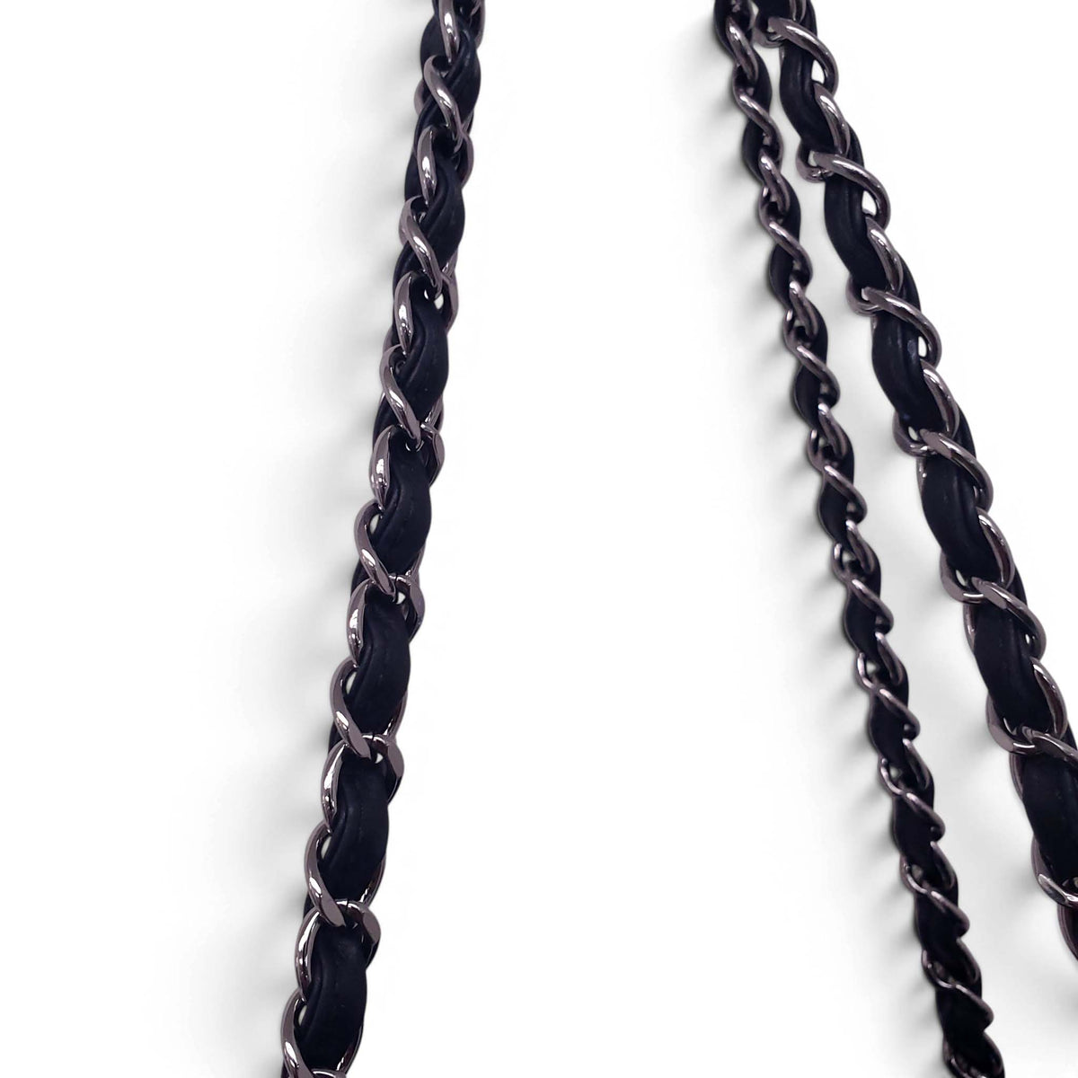 CHANEL BLACK HAMPTONS SHOPPING TOTE BAG