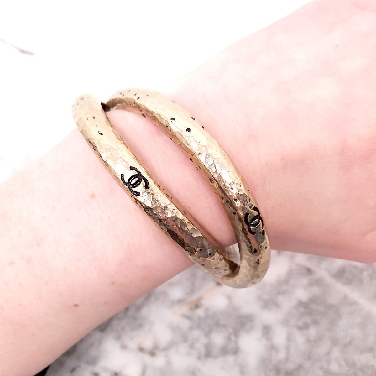 CHANEL MULTI LOGO BANGLE